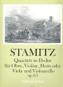 Quartett D-Dur op.8,1 fr Oboe, Violine, Horn (Viola) und Violoncello Partitur und Stimmen