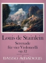 Serenade op.12 fr 4 Violoncelli Partitur und Stimmen