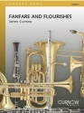 James Curnow, Fanfare and Flourishes Concert Band/Harmonie Partitur + Stimmen