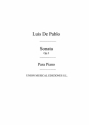Luis De  Pablo, Sonata Op.3 For Piano Klavier Buch