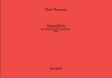 P. Perezzani, Vocativo Bass Clarinet and Contra Bass Partitur