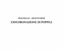 Busenello_Claudio Monteverdi, L'Incoronazione Di Poppea Soloists, Choir and Orchestra Partitur