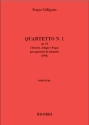 Sergio Calligaris, Quartetto n 1 op. 34 (1995) 4 Klarinetten Partitur + Stimmen