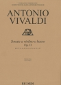 Antonio Vivaldi, Sonate a Violino e Basso, Op. II Violin and BC Partitur + Stimmen