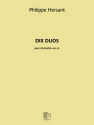 Philippe Hersant, Dix Duos 2 Klarinetten Buch