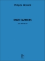 Philippe Hersant, Onze Caprices, Pour Violon & Alto Violin and Viola Partitur + Stimmen