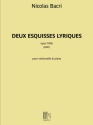 Nicolas Bacri, Deux Esquisses Lyriques opus 103 Cello und Klavier Buch