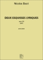 Nicolas Bacri, Deux Esquisses Lyriques opus 103 Klavier Buch