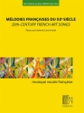 Mlodies franaises du 20e sicle pour voix moyenne ou grave et piano partition (fr/en)