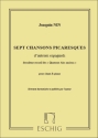 Joaquin Nin-Culmell, Sept Chansons Picaresques D'Auteurs Espagnols Vocal and Piano Partitur