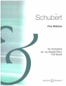 5 Waltzes for orchestra score