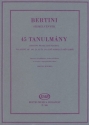 Bertini, Henri 45 Studies  Piano