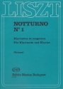 Liszt Ferenc Notturno No. 1  Clarinet and  Piano