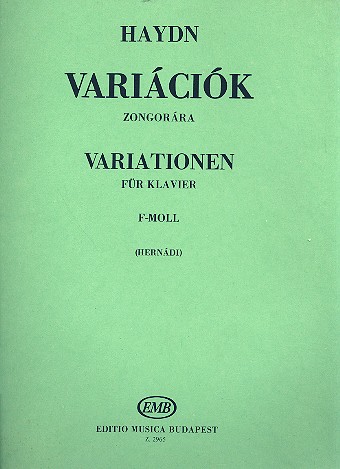 Variations in f Minor for piano