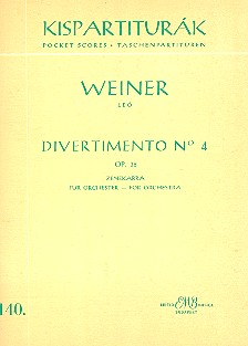 Divertimento Nr.4 op.38 fr Orchester Studienpartitur