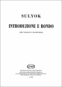 Sulyok Imre Introduzione e Rondo  Violin and Piano