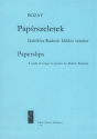 Bozay Attila Paper Slips Cycle of songs for soprano, clarinet and violoncello to poems by M. Ra Chamber Music with Voice