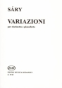 Sry Lszl Variazioni  Clarinet and  Piano