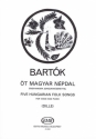 Bartk Bla Five Hungarian Folksongs  Voice and piano