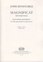 John Dunstable Magnificat Secundi Toni  Fr Dreistimmige Frauen- Upper Voices or Mixed Voices