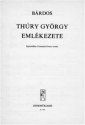 Brdos Lajos Thury Gyrgy emlkezete  Upper Voices