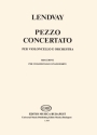 Lendvay Kamill Pezzo Concertato for violoncello and piano Violoncello and Piano