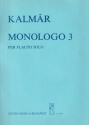 Kalmr Lszl Monologo 3 for flute solo Flute