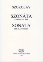 Szokolay Sndor Sonata for flute solo Flute