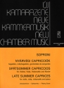 Soproni Jzsef Late Summer Caprices for violin, viola, violoncello and piano Chamber Music for Strings and Piano vl, vla, vlc, pf