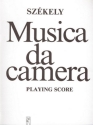 Szkely Endre Musica da camera for double bass, flute, percussion and piano Mixed Chamber Quartet