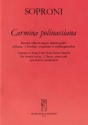 Soproni Jzsef Carmina polinaesiana. Cantata for female chorus, two and percussions to texts from Easter Islands Oratorios (Chorus and orchestra)