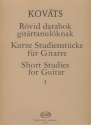 Kurze Studienstcke Band 1 fr Gitarre (dt/en/ung)