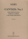 Sry Lszl Cantata No. 1 for soprano solo, chamber chorus, flute, violin, piano and cimbalom Oratorios (Chorus and orchestra)