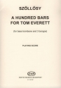 A Hundred Bars for Tom Everett for bass trombone and 3 bongos score