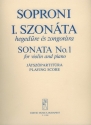 Soproni Jzsef Sonata No. 1  Violin and Piano