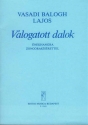 Vasadi Balogh Lajos Selected Songs  Voice and piano