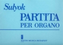 Sulyok Imre Partita Su un canto antico ungherese Organ