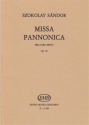 Sndor Szokolay Missa Pannonica Op.96 Mixed Voices