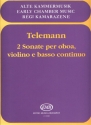 2 sonate per oboa, violino e basso continuo Mixed Chamber Trio ob, vl, con.