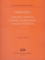 Vidovszky Lszl German Dances for string quartet - 1989, revised version 2003 String Quartet