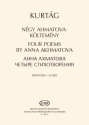 Gyrgy Kurtg Four Poems By Anna Akhmatova Chamber Music