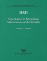 Serei Zsolt Album leaves and Interludes for piano Piano