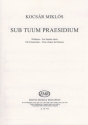 Kocsr Mikls Sub tuum praesidium for female choir  Upper Voices