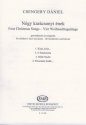 Csengery Dniel Four Christmas Songs for children's choir and piano  Children's Choir and Accompaniment