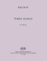 Balogh, Mt (Composer), Three Songs for Solo Viola Viola