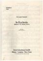 In ecclesiis fr gem Chor (SATB), Soli (SATB, auch chorisch), 6 Instrumente und Bc Posaune I / Viola