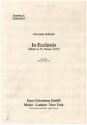 In ecclesiis fr gem Chor (SATB), Soli (SATB, auch chorisch), 6 Instrumente und Bc Posaune II / Violoncello I