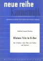 Kleines Trio in G-Dur fr 2 Violinen (Flte und Violine) und Bc Partitur und Stimmen (Bc ausgesetzt)