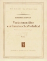 Herbert Bausewein Variationen ber ein franzsisches Volkslied Akkordeon-Orchester Partitur