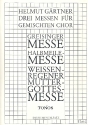 3 Messen fr gem Chor Band 1 fr gem Chor (Drei-/Viergesang) und Instrumente (Stubnmusi) Spielpartitur Instrumentalstimmen